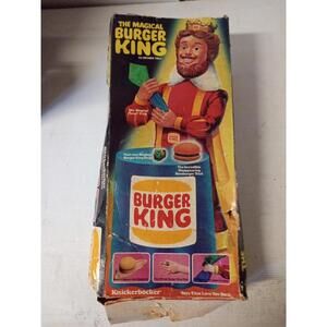 The Magical Burger King 20" Tall Doll Figure Toy 1980 Knickerbocker ~ Trl7#68